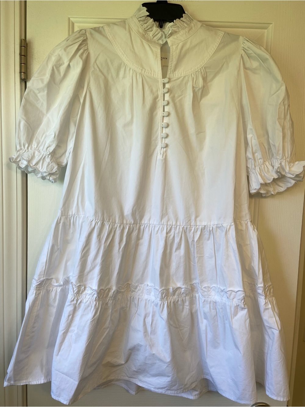 Tuckernuck Pomander Place White Selena Mini Dress Medium - Picture 4 of 13
